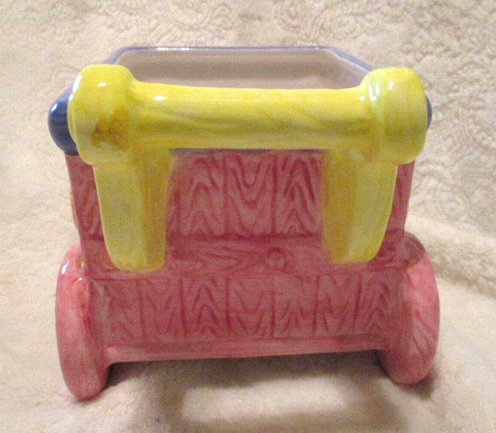 Easter/Baby~Ceramic Cart Planter~Easter Collection~Early 2000