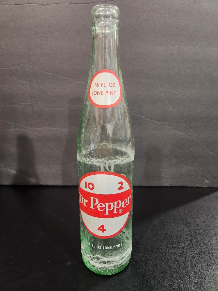 Vintage Dr Pepper Bottle 10-2-4 16oz