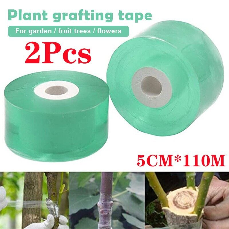 110M Plant Grafting Tape for Trees Self-adhesive Stretchable Pruning 2pcs