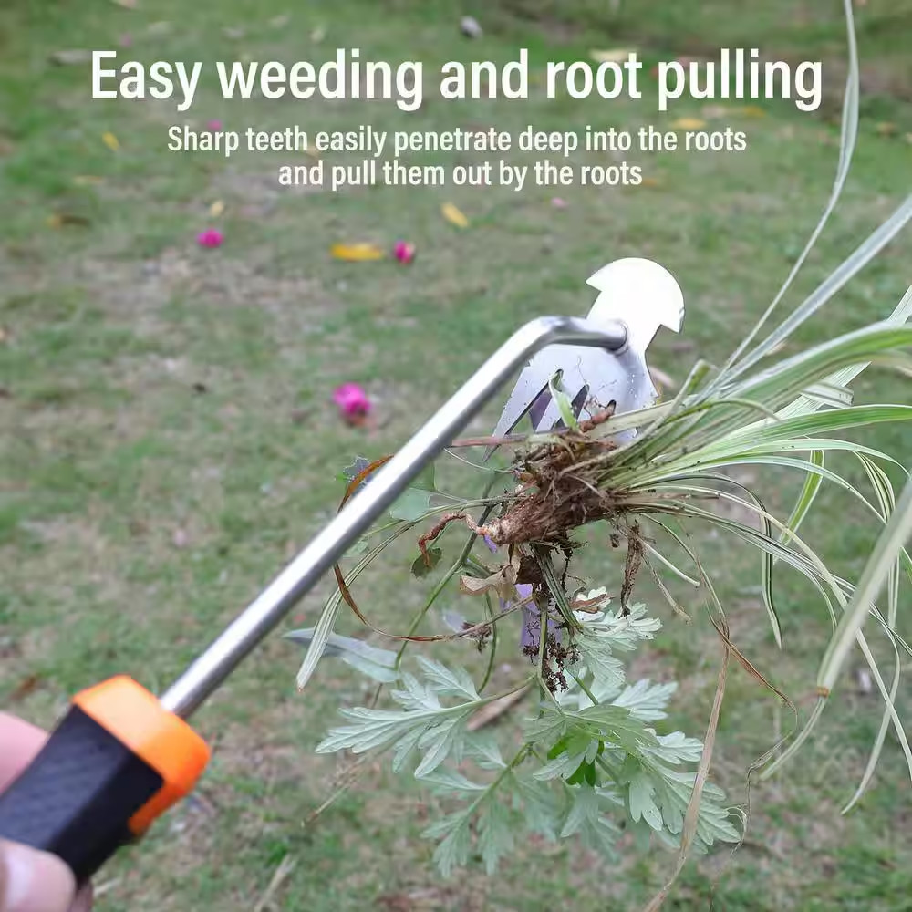 13 In. Portable Garden Weeder Tool for Backyard Farm