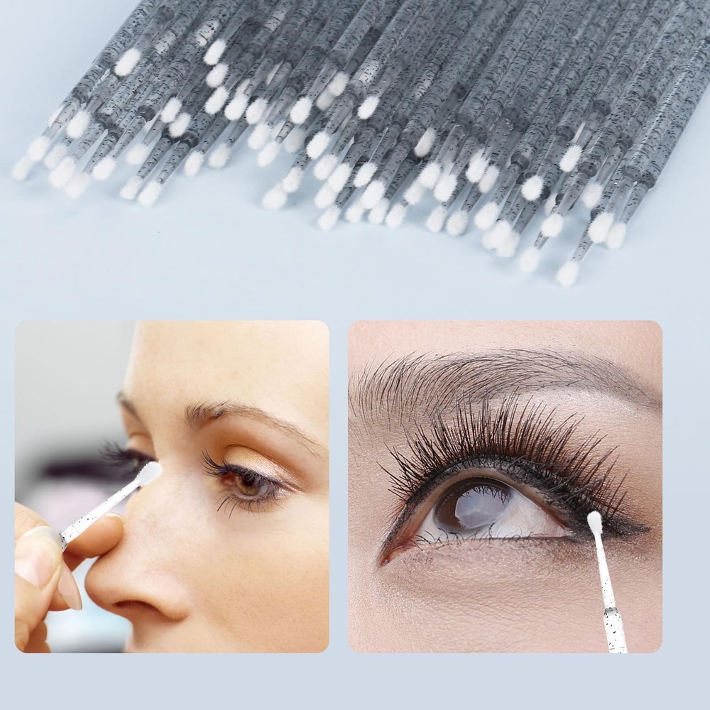 Tbestmax 500 Pcs Micro Applicator Brush, Swabs, Disposable Eye Black