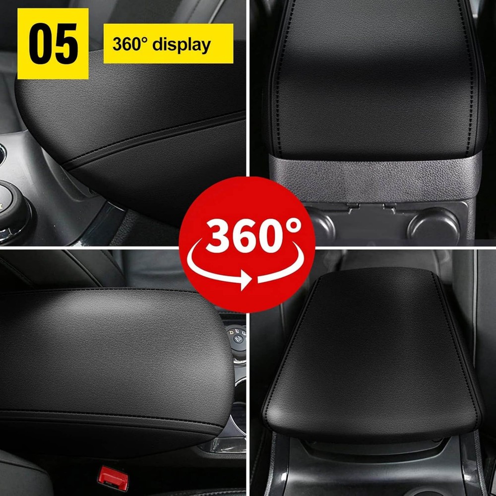 Center Console Armrest Cover Replacement for Ford Explorer 2011-2019 Leather