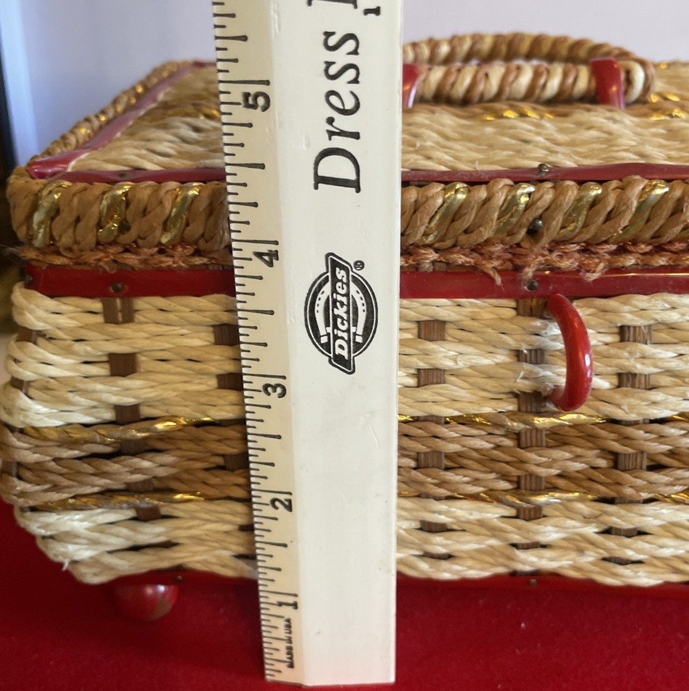 Vintage Sewing Musical Box 8 X 4 1/2”. PLEASE READ.