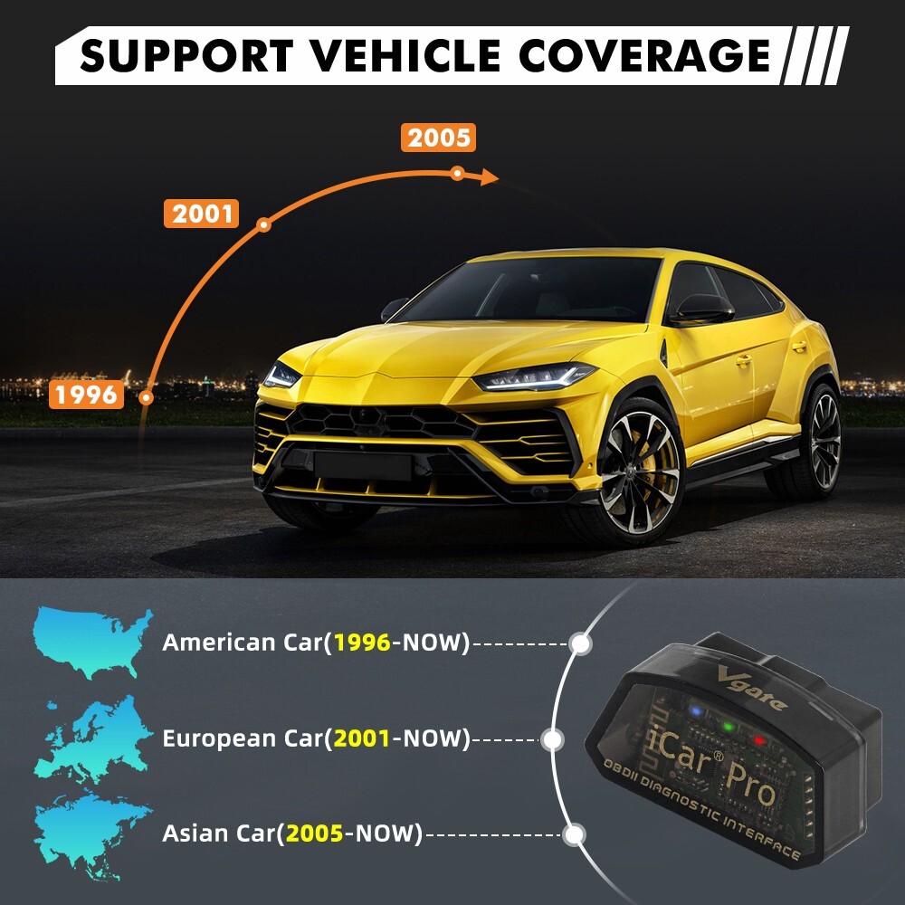 Vgate iCar Pro Bluetooth OBD Diagnostic Scanner Tool Code Reader For IOS Android