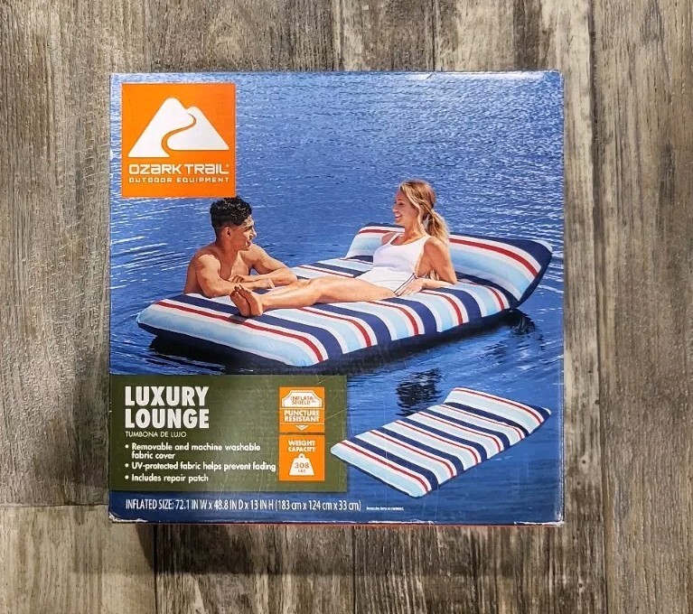 Ozark Trail Luxury Extrava Large Inflatable Fabric Float for Lake, Pool 43521E🆕