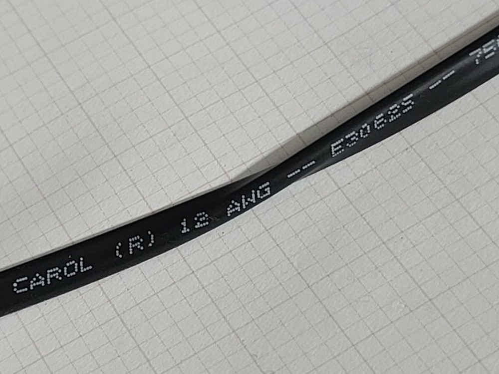 Carol E3062S 12/2C Stranded Plenum Speaker/Communication Cable CMP Black /50ft