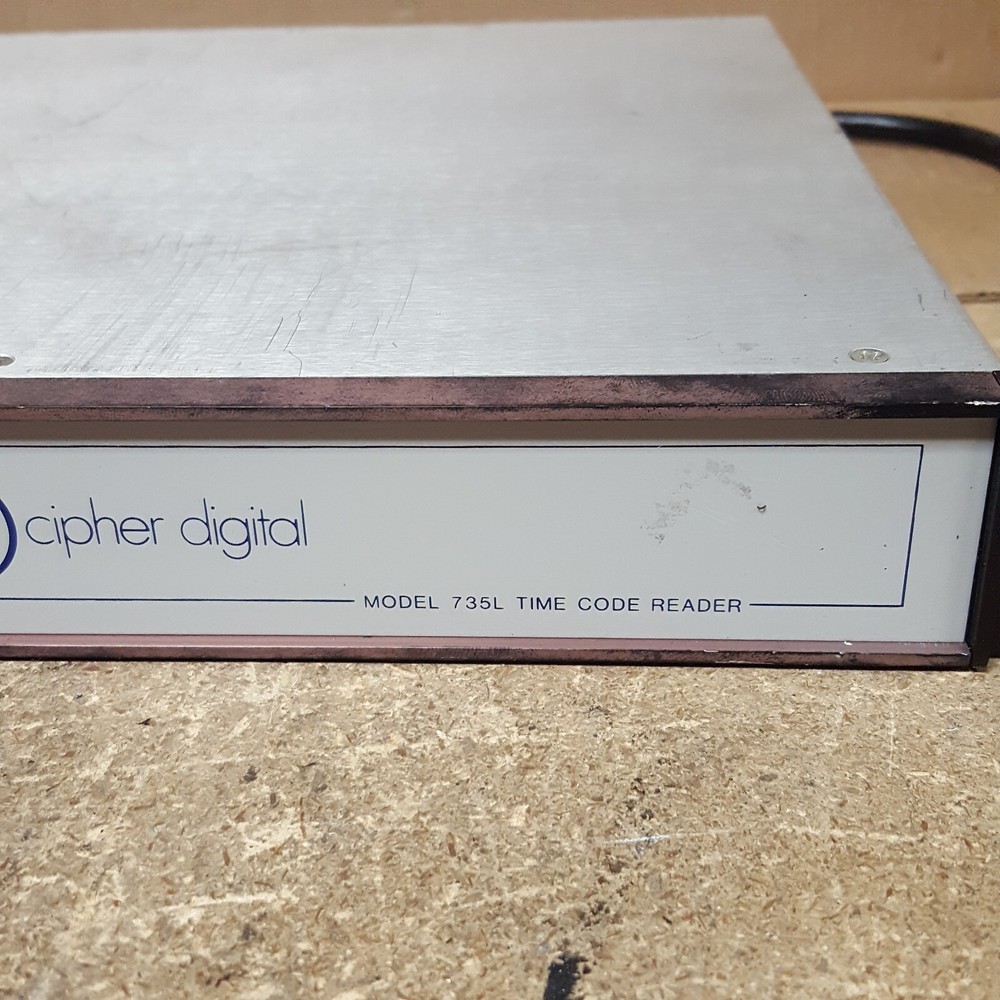 Cipher Digital Time Code Reader 735L - Powers On - w/Power Cord - USED