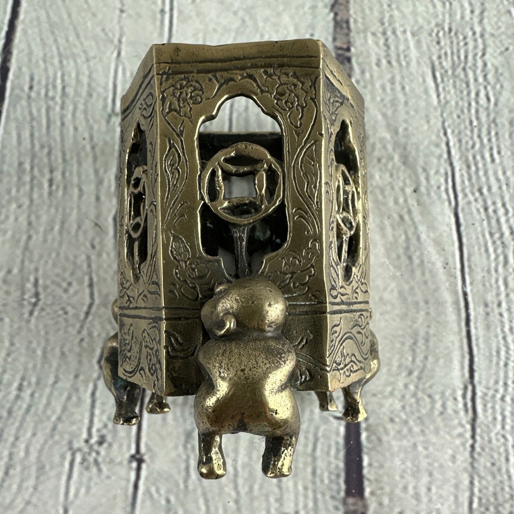 Antique Bronze Hexagon Tripod Instant Burner