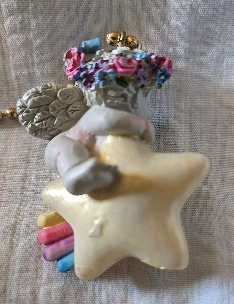 Dreamsicles Polystone Fan Pull 3" New 3683. 2003 Cast Art. Shooting Star