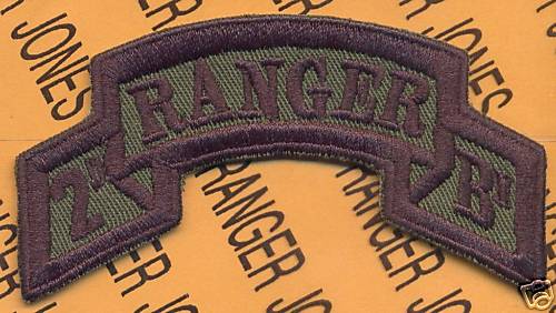 2d BN 75th INF AIRBORNE RANGER REGT scroll patch 2-C