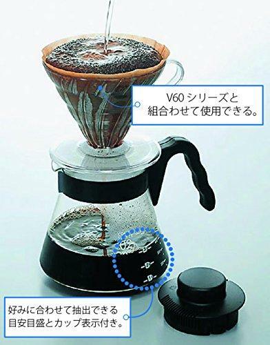 Hario V60 Glass Coffee Server, 1000ml, Black