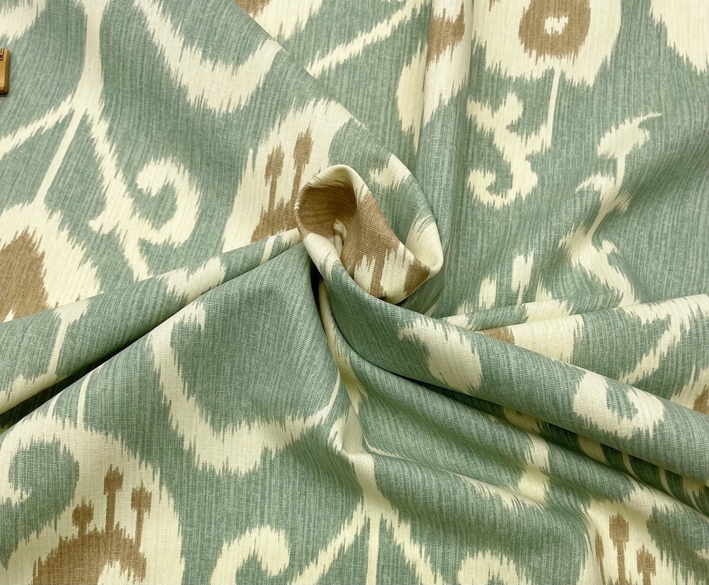 MAGNOLIA HOME JAVA IKAT SPA BLUE 100% MULTIPURPOSE COTTON FABRIC BY YARD 54"W