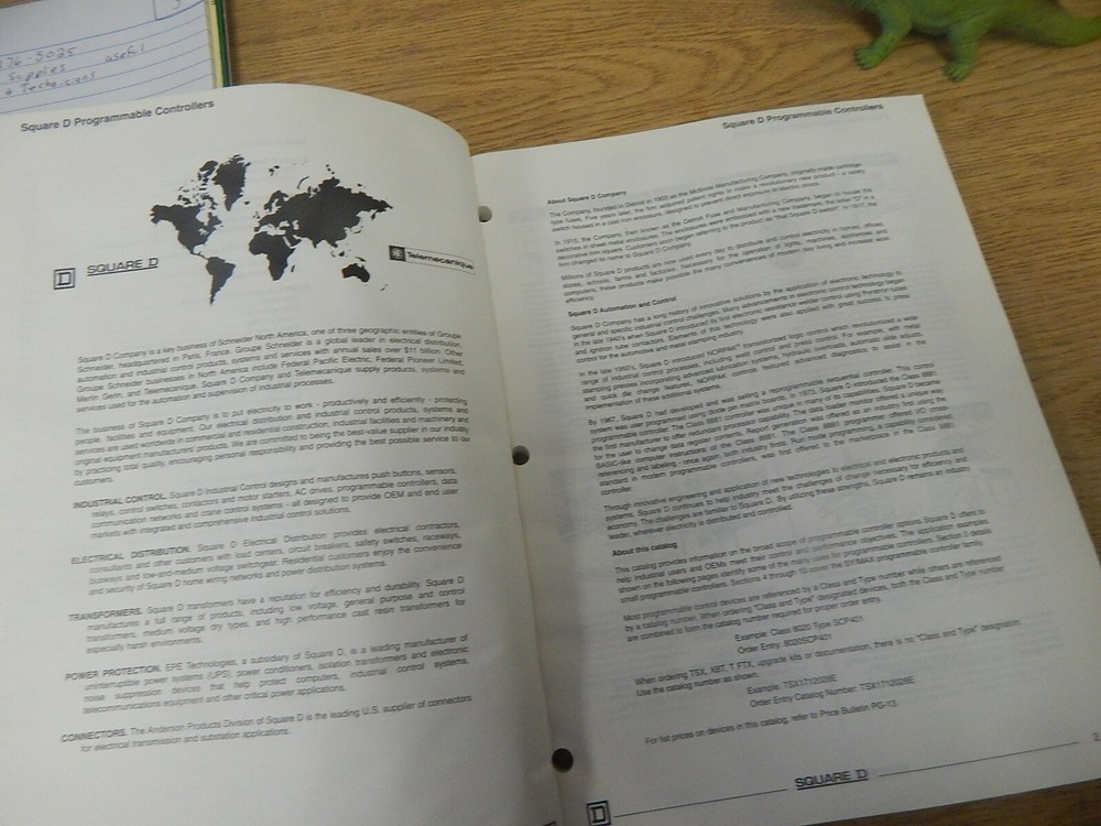 Square D File 8 000 Programmable Controllers Catalog *FREE SHIPPING*