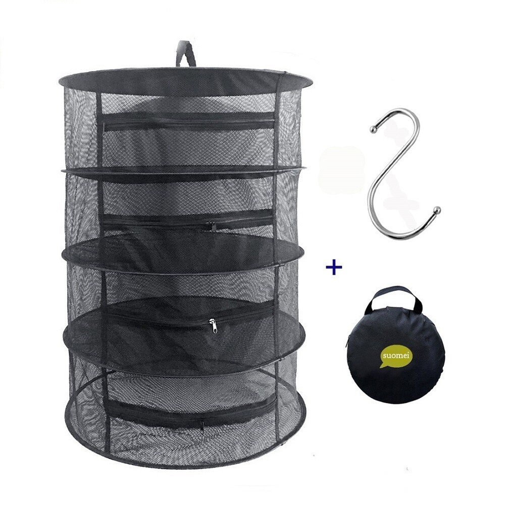 Hanging 4-Layer Clothes Drying Net, Food Net, Mesh Drying Rack 60CM