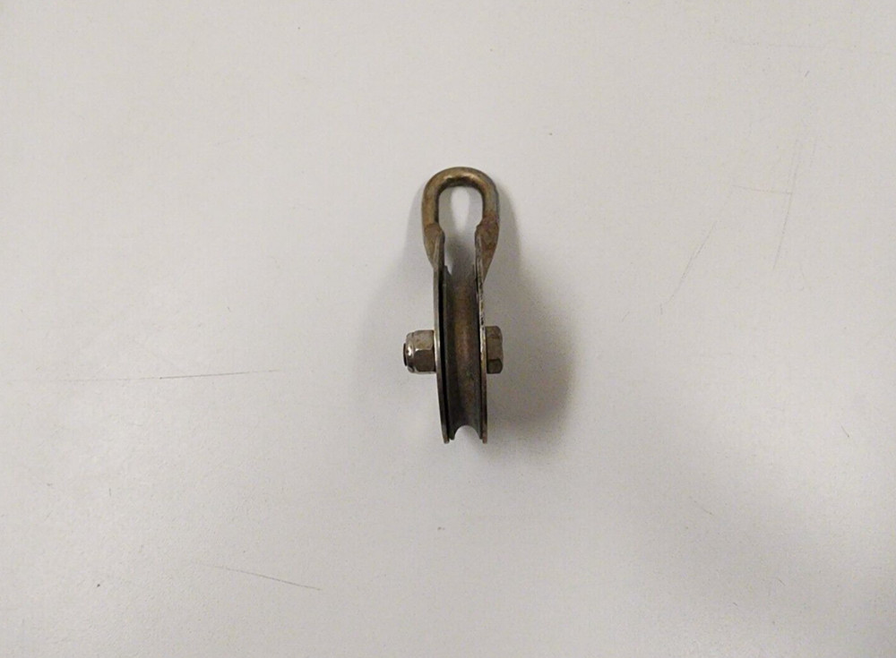 Chrome Plated Bronze 1-3/16" Sheave Single Wire Block