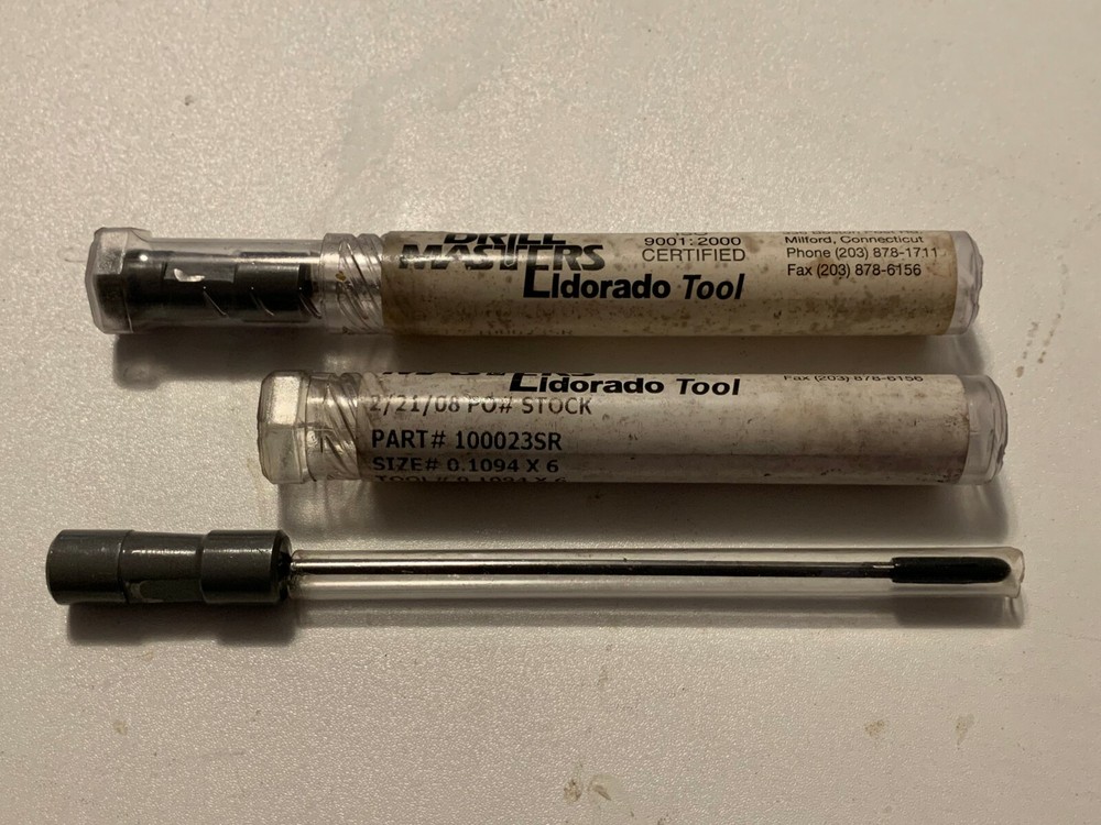 2-PCS-DRILL MASTER ELDORADO - GUN DRILL - .1094 X 6"