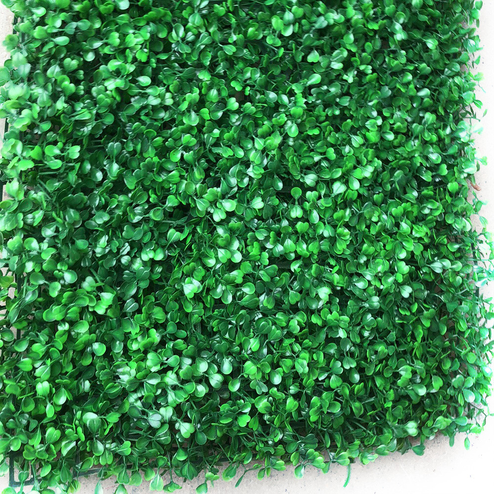 12 Pcs Green Fence Panel Grass Artificial Boxwood Hedge Wall Panels for Backyard