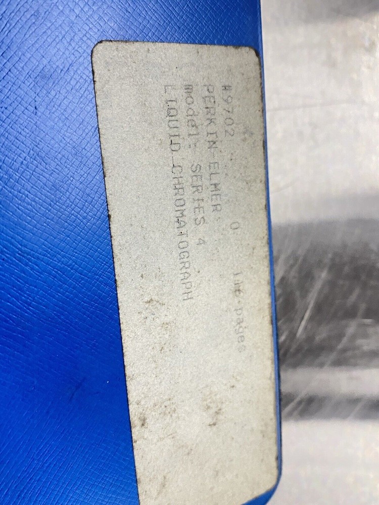 Perkin Elmer PE Series 4 Liquid Chromatograph - Instructions Manual / Guide