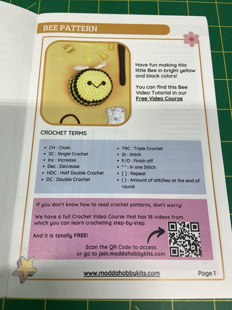 Modda Crochet Kit for Beginners Adults & Kids Backpack Tools Set & Video Course