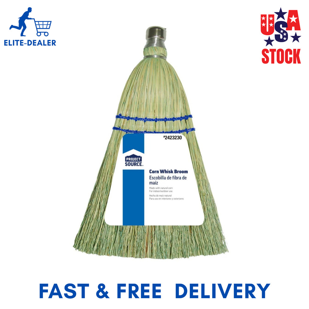 Project Source 7-in Corn Multi-surface All-purpose Whisk Broom