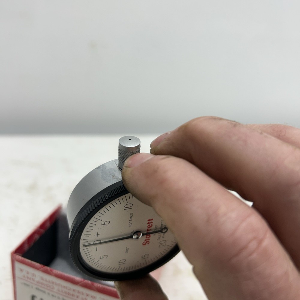 Starrett Dial Indicator 25-341J. Edp 53287. (missing Glass)