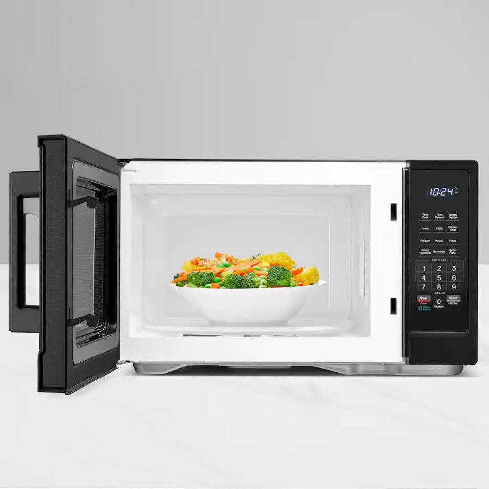 Insignia - 1.1 Cu. Ft. Countertop Microwave - Black