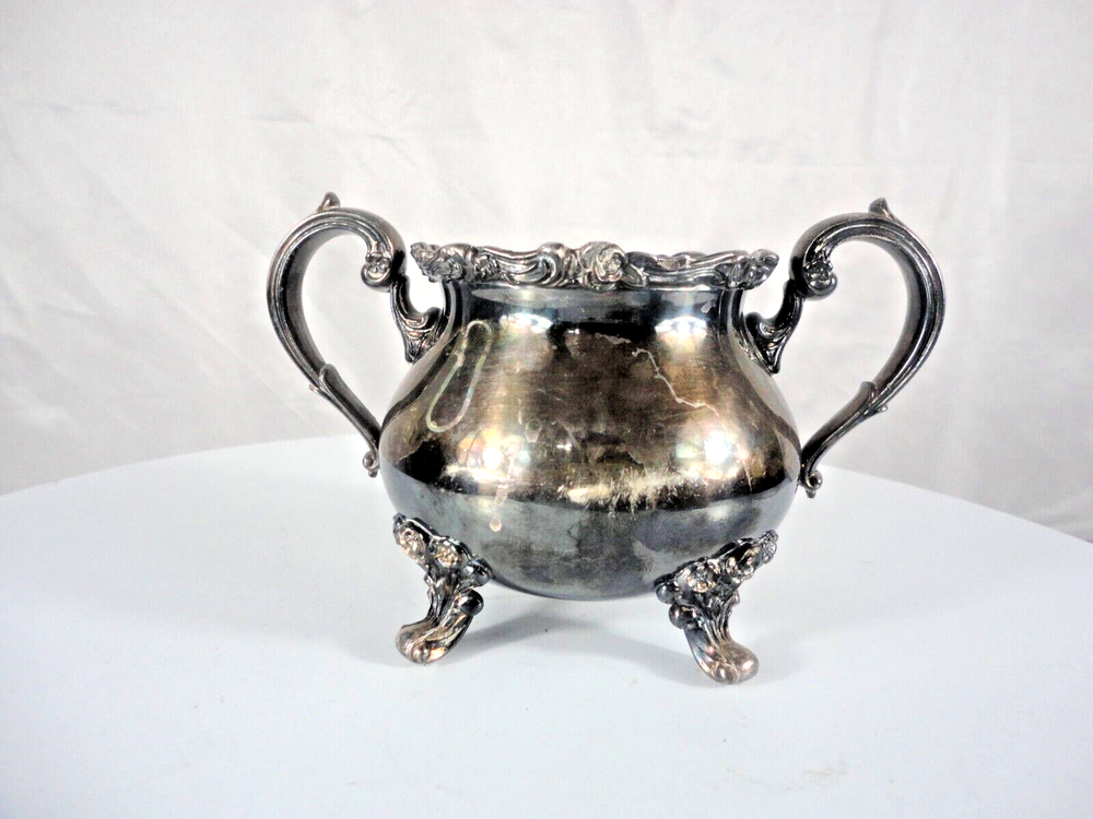 Webster & Wilcox International Silver Co. Sugar Creamer Bowl double handle