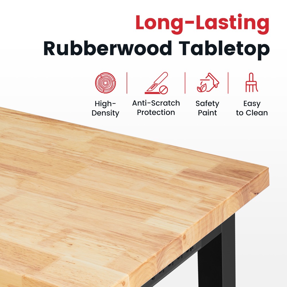 48 '' Adjustable Workbench with Power Outlet Heavy Duty 2000LBS Workstation US