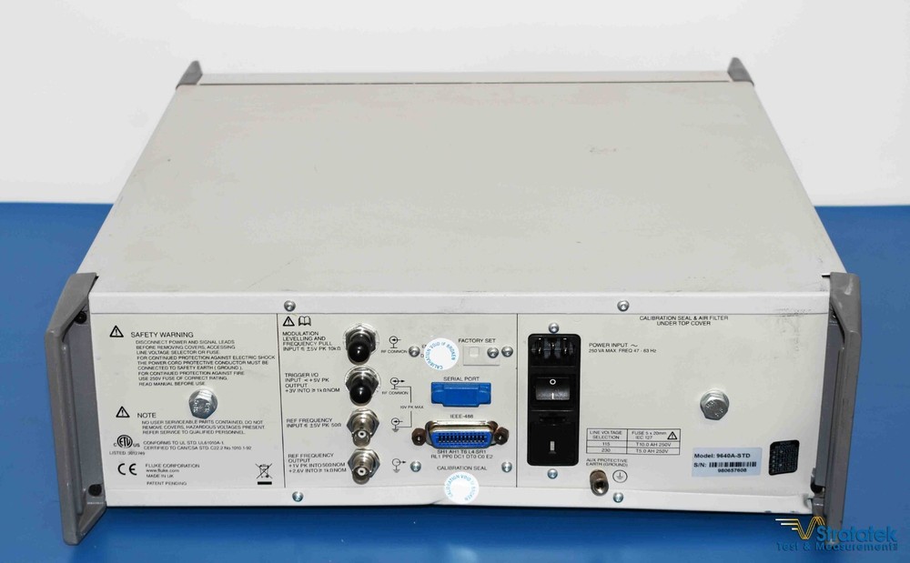Fluke 9640A RF Reference Source 4 GHz RF Calibrator
