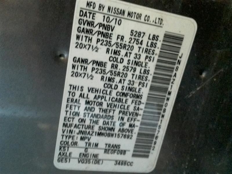 Driver Front Spindle/Knuckle ABS Platinum Fits 11-17 QUEST 10180340