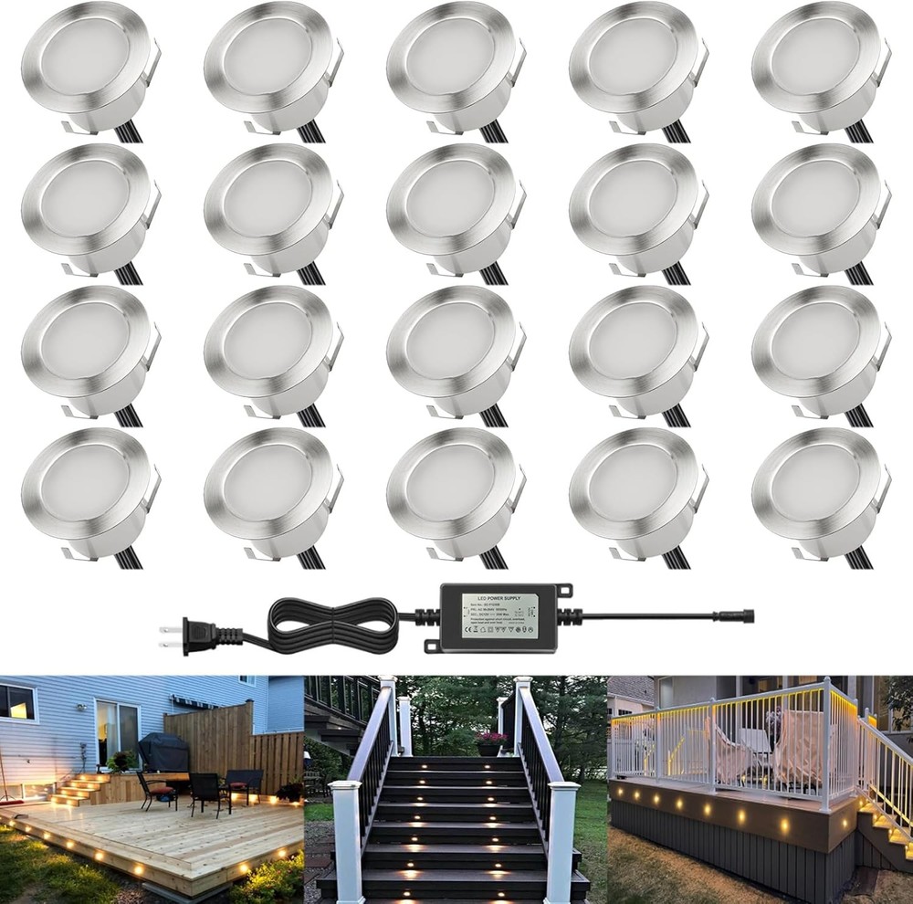 Low Voltage Deck Lights 20 Pack Warm