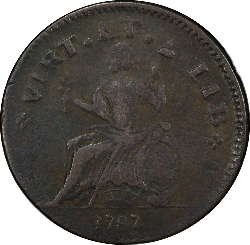 1787 NOVA EBORAC COPPER PCGS VF 30 BN