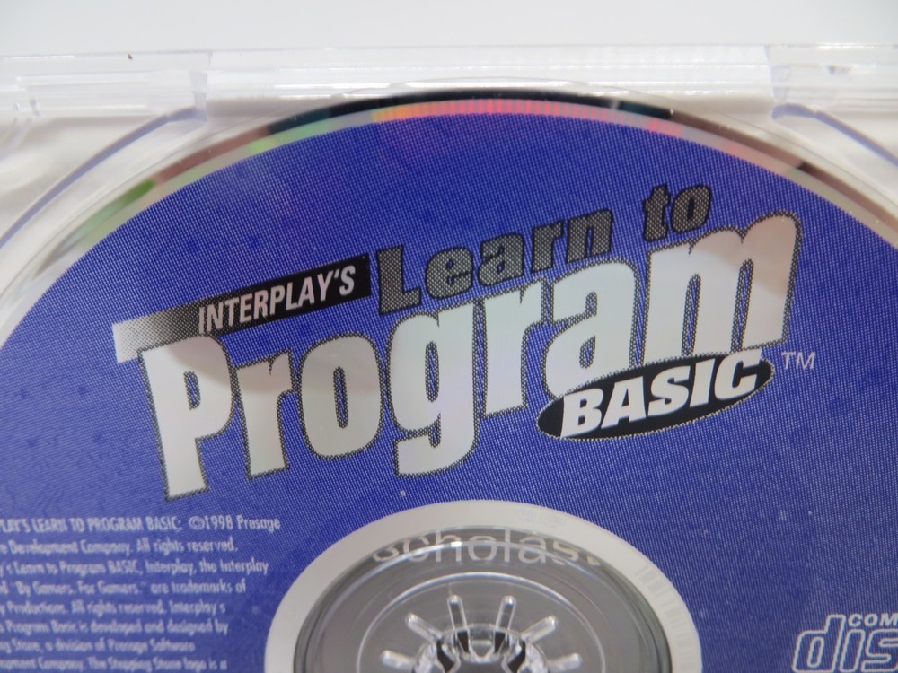 Interplay's Learn to Program BASIC (CD-ROM, 1998) For Windows 95/98 / MAC
