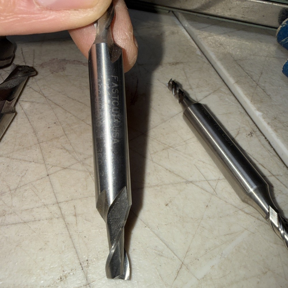 5 FASTCUT Flute Square End Double End Carbide End Mill. New And Barely Used