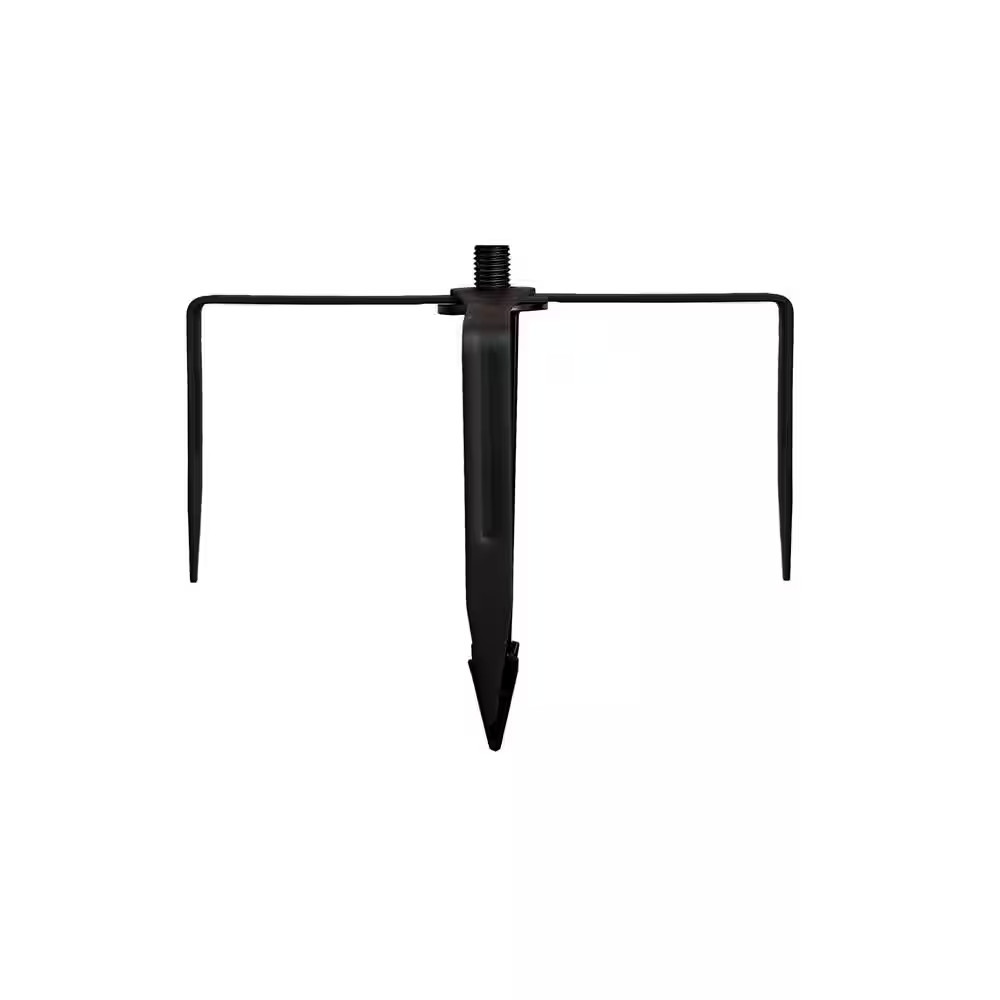 9.8 Ft. String Light Pole in Black (1-Pack)