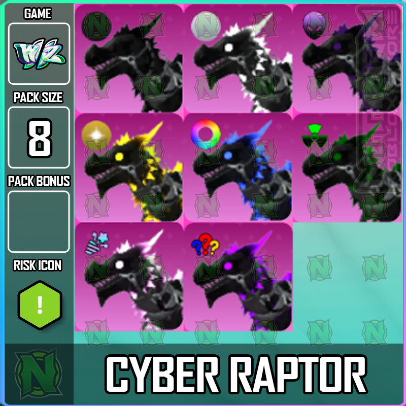 World Zero WZ - 8 PACK - CYBER RAPTOR MOUNT