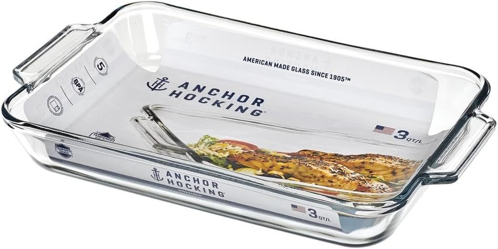 Bake Dish, 3 Quart, Clear