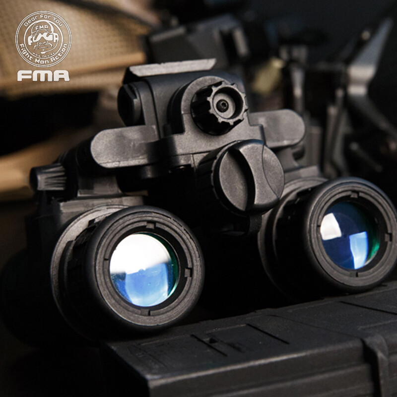 FMA Airsoft Binocular Helmet NVG PVS31 Dummy w/ Light Function Version B Army