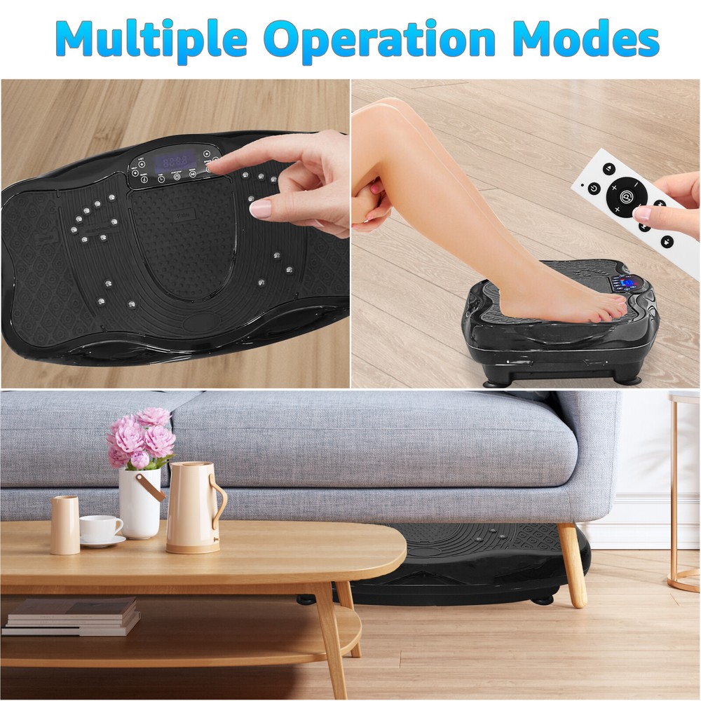 XXL 330LBS Vibration Plate Exercise Machine Body Workout Vibrate Platform Black