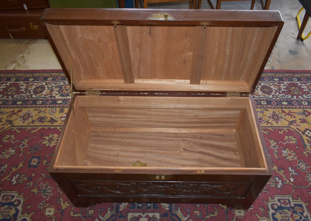 Vintage Asian Style Blanket Chest