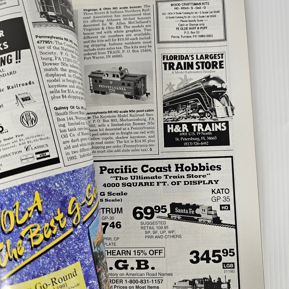 Model Railroader Train Magazines, April 1992 & October 1992