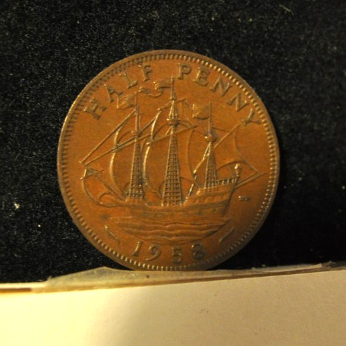 Great Britain 1958 Half Penny XF [106-13]