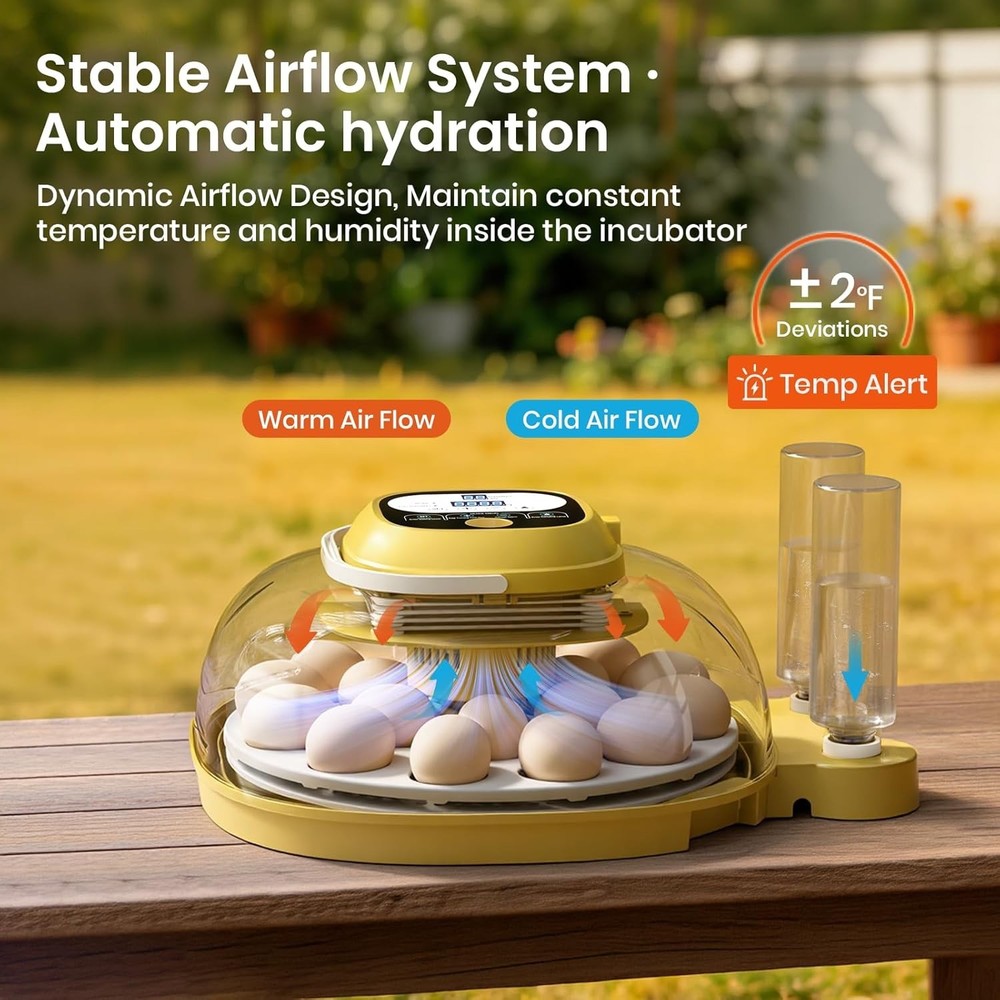 Egg Incubators for Hatching Eggs with Automatic Egg Turning & Humidity Control