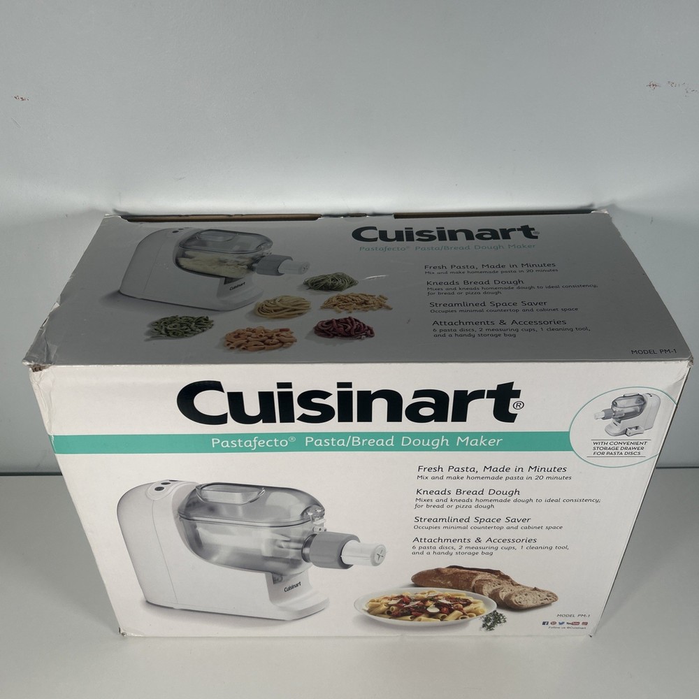 Cuisinart Bread, Pasta Dough Maker Machine, White, PM-1