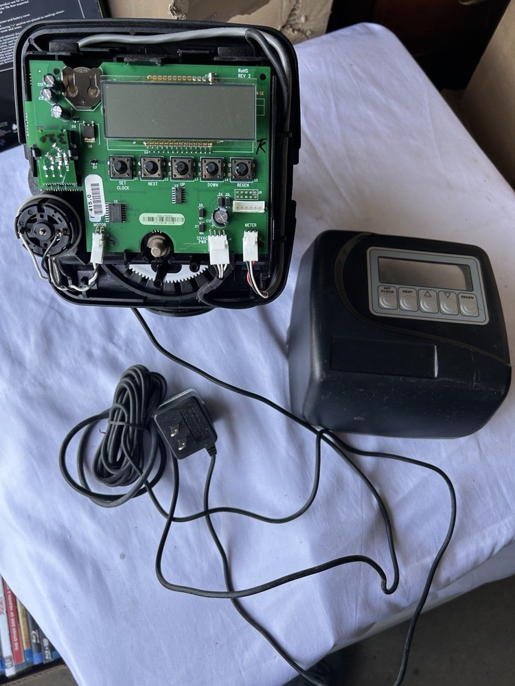Clack WS1 Control Module Plus Valve Water Softener Part & Power Supply, Tested