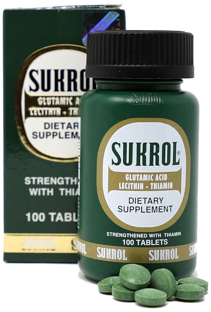 SUKROL, Vitamin, Improve Healthy Brain Function, 100 Tablets, Bottle