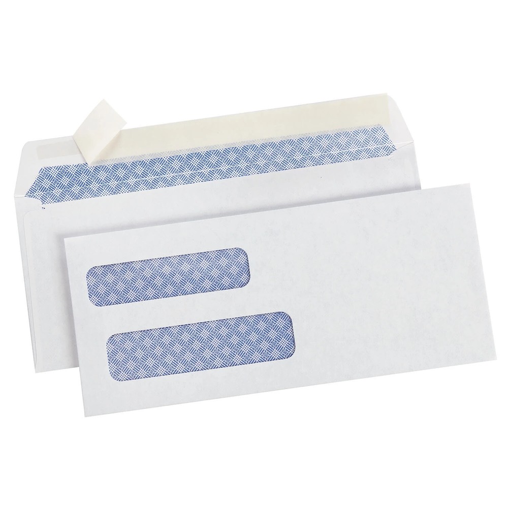 Member's Mark Security Envelope #9, Peel & Seal Double Window (500 ct)