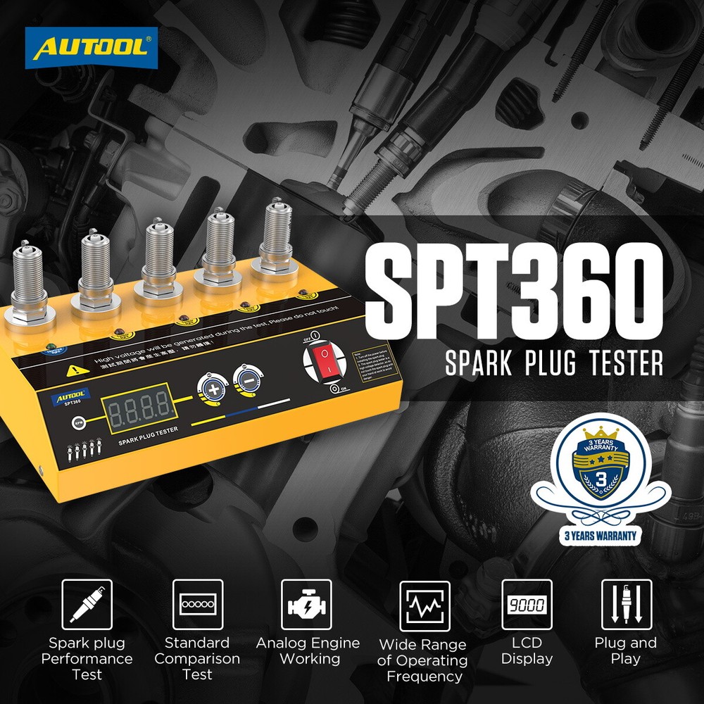 Car Spark Plug Tester 5 Holes Adjustable Ignition Spark Plug Analyzer Detector