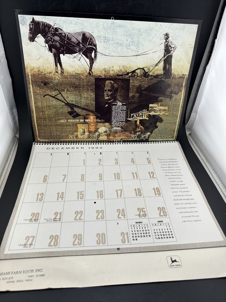 Antique 1993 John Deere Calander