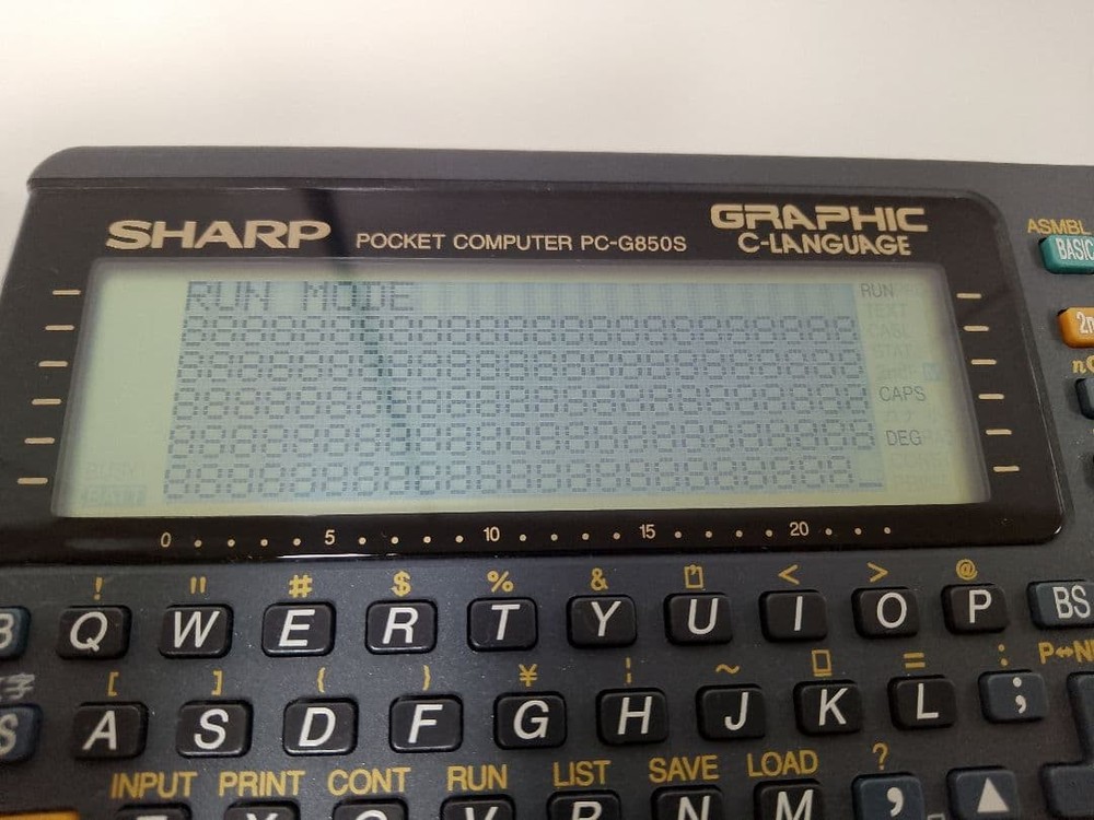 SHARP PC-G850S Pocket Computer Calculator Tested Working Excellent Collector